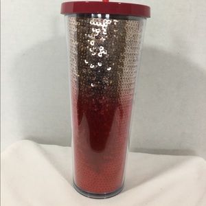 Starbucks Red Sparkle Cup 24 oz.